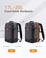 Inateck 17-20L Expandable Carry-on Travel Laptop Backpack — image 3