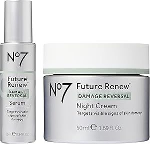 No7 Future Renew Skincare Starter Kit - Damage Reversal Serum + Night Cream