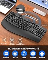 QUASIO Ergonomic Wireless Keyboard — image 4