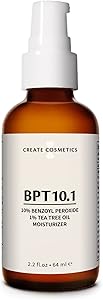 Create Cosmetics BPT10 Acne Treatment Moisturizer 10% Benzoyl Peroxide Review