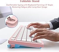 LeadsaiL K786-PINK Wireless Keyboard and Mouse Combo — image 4