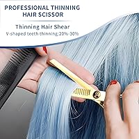 EOIFIV Hair Cutting Scissors Kit 11PCS Gold — image 5