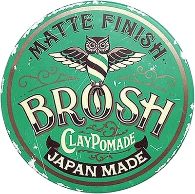 BROSH Matte Finish Clay Pomade, 4 Oz