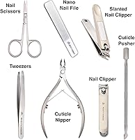 Beauty Power 7-in-1 Manicure Pedicure Set, Matte Gray — image 4