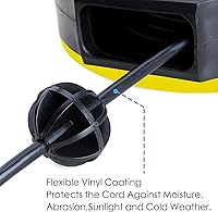 Aceland 25ft Retractable Extension Cord Reel with 3 Outlets — image 6