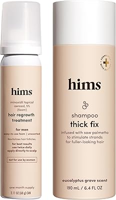 hims Thick Fix Hair Thickening Shampoo & Minoxidil Treatment Foam Set