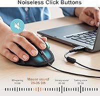 SANWA Wired Ergonomic Trackball Mouse — image 3