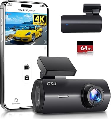GKU D200 4K Dash Cam