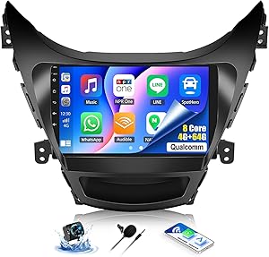 SIXWIN Android Car Stereo for Hyundai Elantra 2011-2013, 9-inch, 8-Core, 4G+64G Review