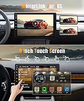 Naifay 9-Inch Single Din Car Stereo with Apple CarPlay & Android Auto — image 5