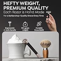 Parker THE VARIANT Closed Comb Adjustable Double Edge Safety Razor - Graphite Gray — image 4