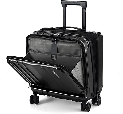 TydeCkare 16″ Carry-on Luggage with 2 Laptop Compartments