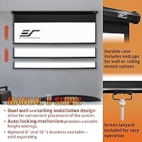 Elite Screens M110H 110-inch Manual Pull Down Projector Screen — image 4