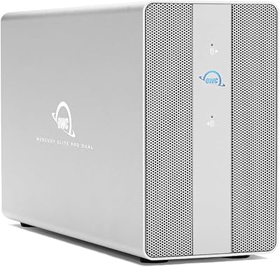 OWC 24TB Mercury Elite Pro Dual USB-C/Thunderbolt 3 External RAID Storage Enclosure