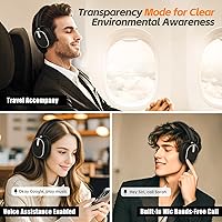 MMWOWARTS H2 Hybrid Active Noise Cancelling Bluetooth Headphones — image 6