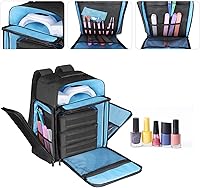 Famard Nail Polish Organizer Backpack with Nail Lamp Holder — image 3