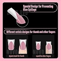 NOVO OVO French Tip Short Duck Nail Tips - Berry Pink — image 5