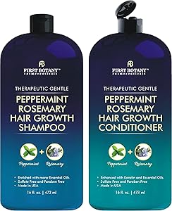 First Botany Peppermint Rosemary Hair Regrowth Shampoo & Conditioner Set 16 fl oz x 2 Review