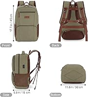 Tzowla Canvas Laptop Backpack 15.6″ — image 7
