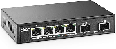 MokerLink 4-Port 2.5G Ethernet Switch with 2x10G SFP
