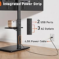Perlegear PGFS06 Floor TV Stand with Power Outlet — image 3