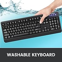 Perixx PERIBOARD-517 Wired Washable USB Keyboard — image 2