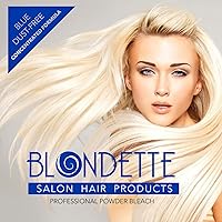 Blondette Salon Professional Dust-Free Blue Hair Powder Bleach 460g + Peroxide Creme 1L — image 4