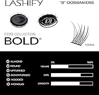 Lashify Bold 10mm Gossamer DIY Eyelash Extensions Refill, Black — image 3