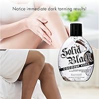 Millennium Tanning Solid Black Coconut Vibes Dark Tanning Lotion 13.5oz — image 4