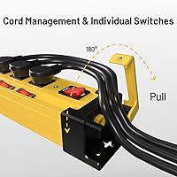 Plug'n Power Strip Surge Protector 2700J with Individual Switches — image 2