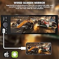 aboutBit CA-63 Single Din CarPlay Stereo Receiver — image 3