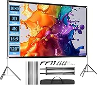 SCREENMAX 120-inch Outdoor Projector Screen with Stand — image 1