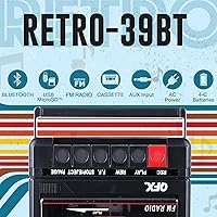 QFX RETRO-39 Portable Shoebox Cassette Tape Recorder — image 12