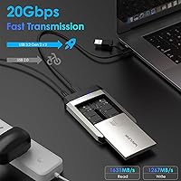 WAVLINK M.2 SSD Cloner, 20Gbps NVMe Dual-Bay SSD Enclosure, 8TB — image 3