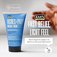 ZAX'S ORIGINAL Aches & Pain Cream 4oz — image 7