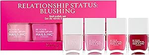 Nails Inc Relationship Status Blushing Pink Nail Polish Set