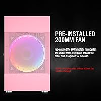 Vetroo M01 Pink Gaming PC Case — image 2