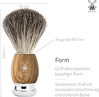 MÜHLE VIVO Olive Wood 4-Piece Pure Badger Razor Shaving Set — image 5