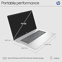HP 17.3-inch Laptop 17-cp2199nr, AMD Ryzen 5 7520U, 16GB RAM, 512GB SSD — image 5