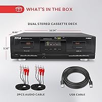 PyleUsa PT659DU.5 Dual Stereo Cassette Tape Deck — image 6