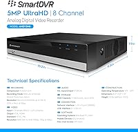 Amcrest 5MP UltraHD 8 Channel DVR Security Camera System, 1TB — image 7