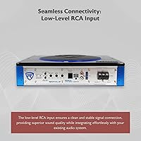 Rockville RW8CA 600W Low Profile Under-Seat Active Car Subwoofer — image 5