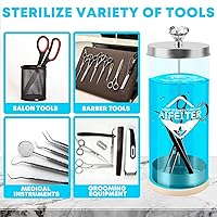 Aifeiter Barbicide 42 oz Disinfectant Jar with Stainless Steel Tray — image 5