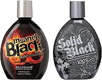 Millennium Tanning Solid Black 100x & Insanely Black 60x Tanning Lotion Duo 13.5oz — image 1