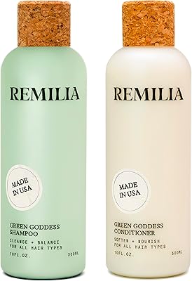 REMILIA Green Goddess Shampoo and Conditioner Set 8.5oz