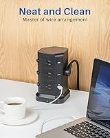 KOOSLA Surge Protector Power Strip Tower 16.4 FT — image 5