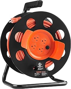 VEVOR 100FT Retractable Extension Cord Reel 12AWG Review