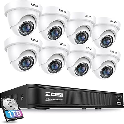 ZOSI 5MP 8-Channel Security Camera System 1TB