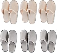 Spa Slippers 6-10 Pairs Non-Slip Disposable Slippers for Guests — image 1