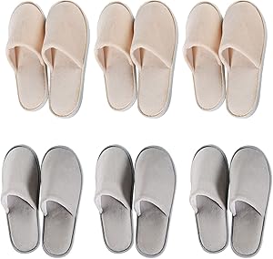 Spa Slippers 6-10 Pairs Non-Slip Disposable Slippers for Guests Review